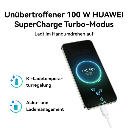 HUAWEI nova 13, nutitelefon, 12 GB + 256 GB, 6,7-tolline OLED-ekraan lamedate servadega, 60 MP ülilainurk-portree-esikaamera, tehisintellektiga Best Expression, 100W Supercharge, 5000 mAh aku, valge
