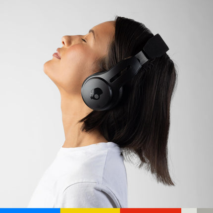 Skullcandy Icon ANC kõrvapealsed aktiivse mürasummutusega juhtmevabad Bluetooth-kõrvaklapid, 60-tunnine aku, mikrofon, töötab iPhone'i ja Androidiga - mustad