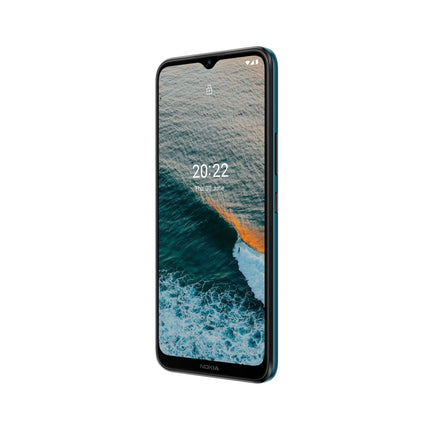 Nokia C21 6,5-tolline HD+ Plus nutitelefon karastatud klaasiga, 2/32 GB salvestusruumi, IP52 sertifikaadiga, 13 MP kahekordse kaameraga HDR ja panoraamvõtted, puhas operatsioonisüsteem, kahe SIM-kaardi turvavärskendused 2 aastaks - tsüaansinine, C21 Plus