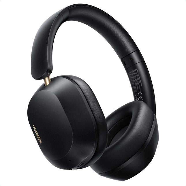 UGREEN HiTune Max5c Bluetooth kõrvaklapid hübriidse aktiivse mürasummutusega, kõrglahutusega heli, LDAC, 75-tunnine aku, Bluetooth 5.4, ruumiline heli, ekvalaiser rakenduses, topeltühendus (must)