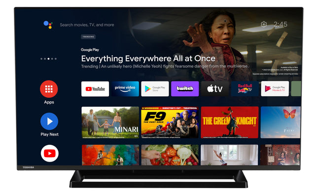 Toshiba 40LA3E63DAZ Android TV 40-tolline televiisor (Full HD nutiteler, HDR, kolmekordne tuuner, Dolby Audio, Bluetooth)