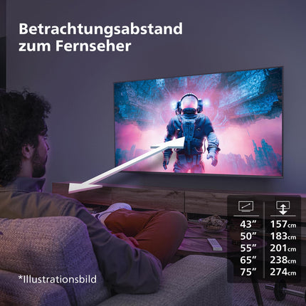 Philips 55PUS7609 4K LED nutiteler - 55-tolline ekraan pikslitäpse Ultra HD Titan OS platvormi ja Dolby Atmos heliga. Ühildub Alexa ja Google Assistantiga - antratsiithall
