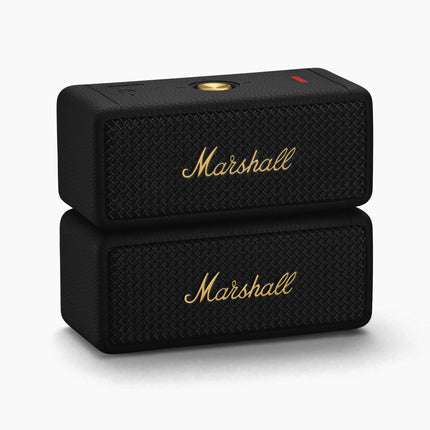 Marshall Emberton II Bluetooth Portable Speaker, Wireless, Water Resistant - Black and Brass