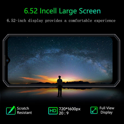 OUKITEL K15 Plus Outdoor Smartphone (2023) 10000mAh battery, 18W fast charge + reverse charge, 6.52 inch HD+ outdoor mobile phone Android 11, 4GB + 32GB rugged mobile phone, 13MP main camera Dual-SIM NFC/OTG