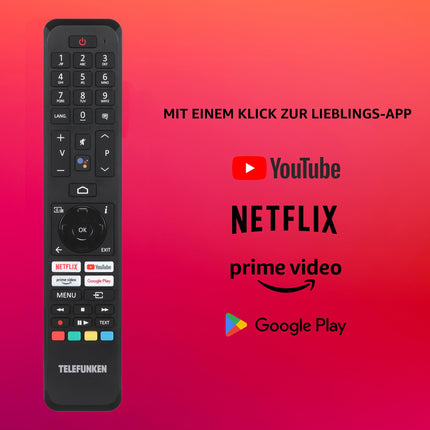 Telefunken Android TV 43-tolline televiisor (Full HD nutiteler, HDR, kolmekordne tuuner, Bluetooth) XF43AN750M