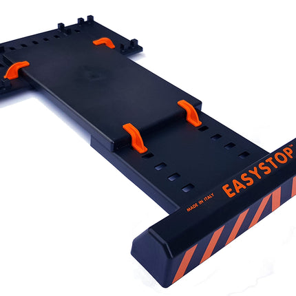 EASYSTOP 1 reguleeritav rattapidur, lõhnatu, fikseerimata, kiire paigaldus ilma tööriistadeta, löögikindlast plastikust. Ohutu ja täpne parkimine madalatel kiirustel.
