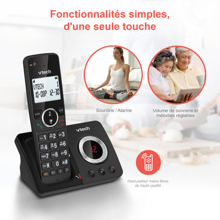 VTech Digital Cordless Phone ES2050, Simple Answering Machine, Blocker for Unwanted Calls