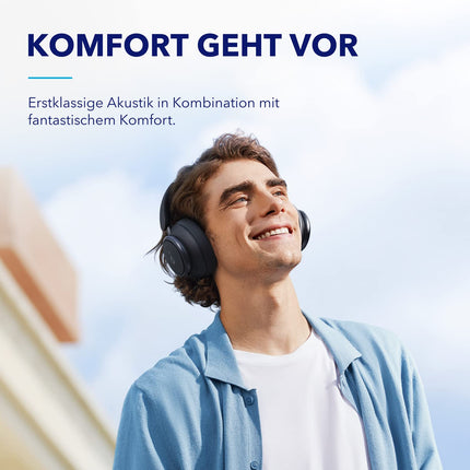 Soundcore by Anker Space Q45 Bluetooth-kõrvaklapid, adaptiivne aktiivne mürasummutus kuni 98%, 50 tundi taasesitust, rakenduste juhtimine, LDAC kõrglahutusega juhtmevaba heli, kerge disain, kristallselged kõned