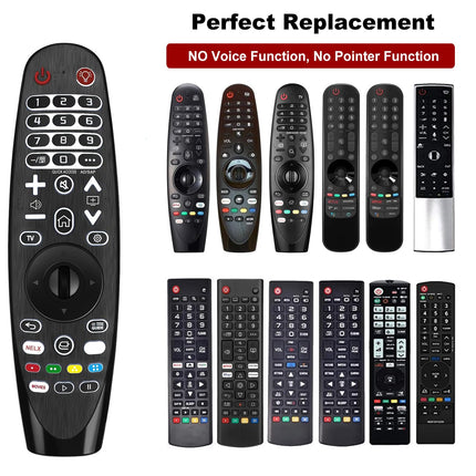 Universal remote control with backlight compatible with LG Smart TVs, suitable as a replacement for TV remote controls - Without voice and pointer functions
