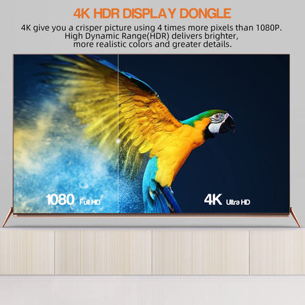 FIYAPOO Miracasti Dongle 4K 5G juhtmevaba HDMI, ekraani peegeldamine ja projektsioon kontorisse, koosolekutele ja õppimisele, ühildub iPhone'i, iPadi, Androidi, Windowsi, Maci, teleri ja monitoridega (Miracast, DLNA, Airplay)