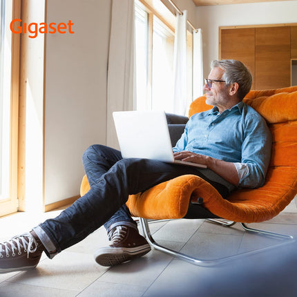 Gigaset DL780 Plus juhtmega telefoni ja telefoni komplekt, eriti valju kuulamine, kuuldeaparaatidega ühilduv, jagatud telefoniraamat, must