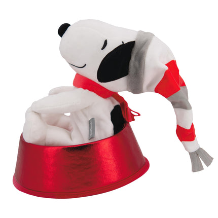 Hallmark Christmas Tree Topper, Snoopy, Peanuts Comics, Red and White