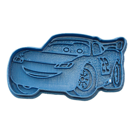 Cuticuter Rayo McQueen Cars cookie cutter, plastic, blue, 8x7x1.5 cm