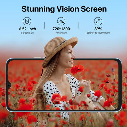 UMIDIGI C1 Plus mobiiltelefon ilma lepinguta, odav 2023, 13MP topeltkaamera 5150mAh, 3GB+32GB/1TB laiendatav Android 13 Octa Core 6.52" HD+ nutitelefon ilma lepinguta, Face ID/GPS, SIM-kaardi lukustuseta mobiiltelefonid