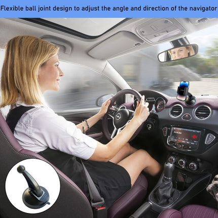 1 x Garmin Navigation Mount, Universal Replacement Suction Cup, Stable Holder, Vehicle Suction Cup with Ball Connector for Garmin Drivesmart Nuvi Zumo Driveassist Camper Van