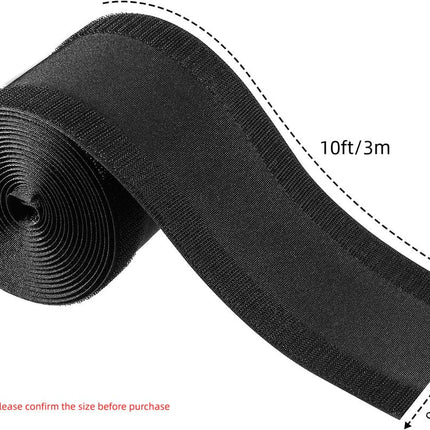 Cable Grip Floor Cable Cover Cords Cable Protector Cable Management for Commercial Office Carpets Only (Black, 6.8 m)