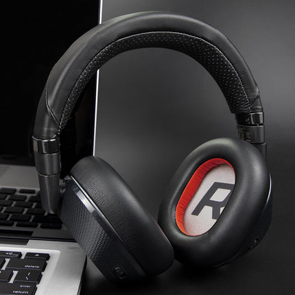 SOULWIT® professionaalsed vahetuskõrvapadjad Plantronics BackBeat Pro 2 ja Voyager 8200 UC kõrvaklappidele, mürasummutav mäluvaht, pehmem proteiinnahk (must+punane)