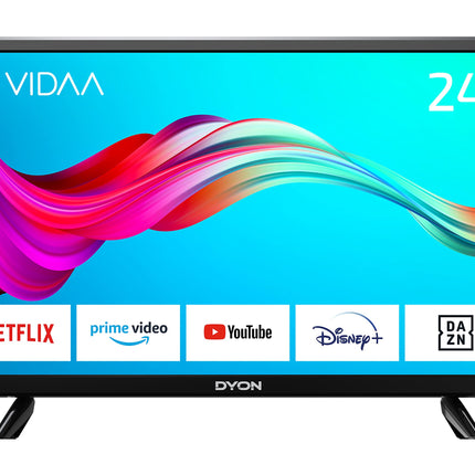 DYON Smart 24 VX - 24-inch (60 cm) Smart TV with HD Triple Tuner (DVB-C/-S2/-T2), App Store, Prime Video, Netflix, YouTube, DAZN, Disney+ and Hotel Mode