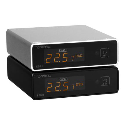 Topping E30 II lite DAC eelvõimendi – AK4493S Hi-Res XMOS XU208 DAC 32-bit/768 kHz DSD512 DSD Direct režiim USB/koaksiaal-/optiliste sisendite jaoks RCA HiFi stereo digitaalne audiodekooder
