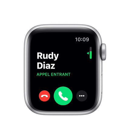 Apple Watch Series 5 (GPS, 40MM) Silver Aluminum Case with White Sport Band (Refurbished)