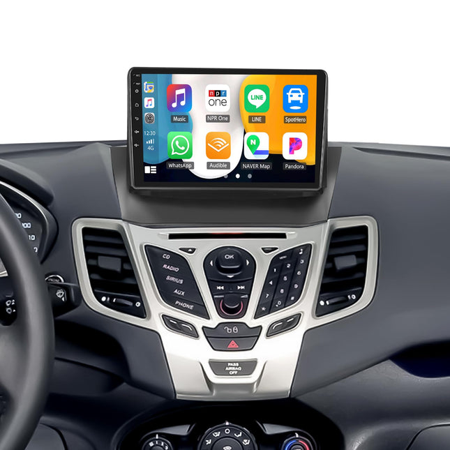 [2+64G] SIXWIN Android 13 autoraadio Ford Fiestale 2009-2017 koos Carplay/Android Auto/Mirrorlinkiga, 9-tolline mahtuvuslik puuteekraan, toetab WiFi/GPS/FM/Bluetoothi
