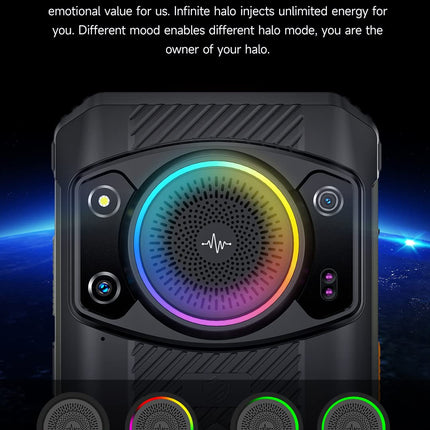 Ulefone ARMOR 21 Android 13 Outdoor Smartphone Unlocked, Infinite Halo, 122dB Loudest Speaker, 9600mAh Battery, 64MP+24MP, 16GB+256GB, 6.58" FHD+120Hz, IP68 IP69K Smartphone, 3 Card Slots, NFC