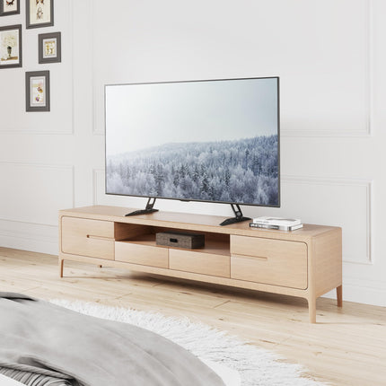 FITUEYES universaalsed teleri jalad, telerijalad 32–55-tollisele LCD-telerile, LED-teleri lamedatele ja kumeratele teleritele, jalad, lauaalus, reguleeritava kõrgusega, kallutatav, VESA, max 600 * 400 mm, kuni 50 kg.