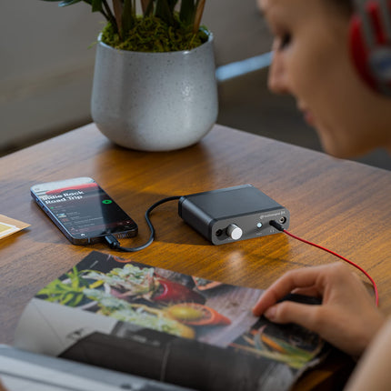 Audioengine 32-bitine D1 kõrvaklapivõimendi ja DAC, kaasaskantav lauaarvuti, eelvõimendi, USB/optilised sisendid, kõrglahutusega heli taasesitus (2. põlvkond)