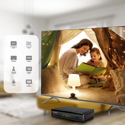 Strong SRT 8119 Terrestrial Digital Decoder DVB-T2 HDMI with Display