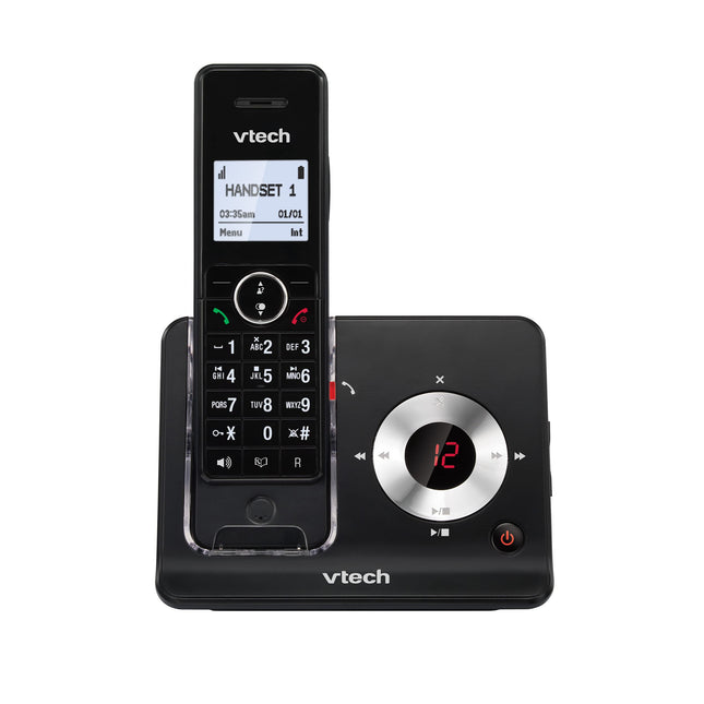 VTech MS3050 Cordless Landline DECT Telephone with Call Blocking, Answering Machine, Caller ID/Call Pending, Volume Control, Hands-Free Function, Fast Numbering