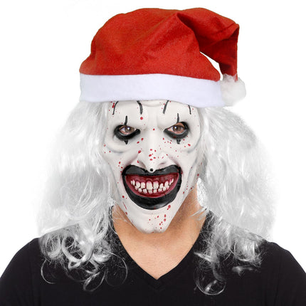 Nezababy Terrifier Clown Mask - Horror Cosplay Evil Scary Festival Accessory - Halloween Costume Party Gadgets (Clown Mask-E)