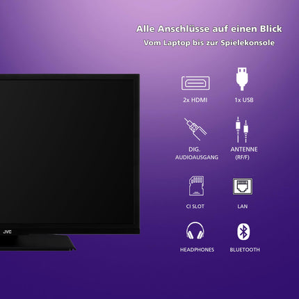 JVC 24-tolline TiVo-toega nutiteler (HD-Ready, HDR, kolmekordne tuuner, 6 kuud HD+ garantiid kaasas) LT-24VH5455