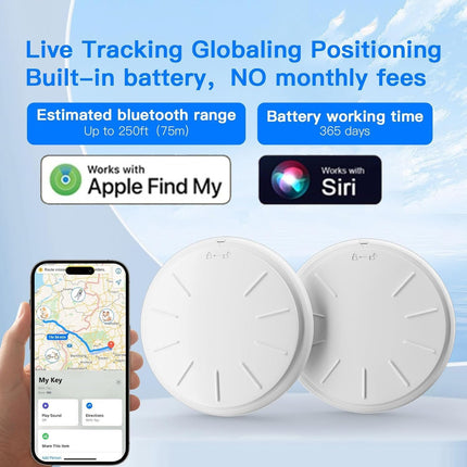Õhumärgised - 4 võtmejälgijaga esemeotsija, töötab Apple Find Myga (ainult iOS), Bluetooth-jälgijasilt võtmete, pagasi ja kottide jaoks, vahetatava akuga võtmeotsija, nutikas silt 4-ga