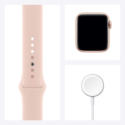 Apple Watch Series 6 (GPS, 40MM) Gold Aluminum Case with Pink Sand Sport Band (Refurbished)