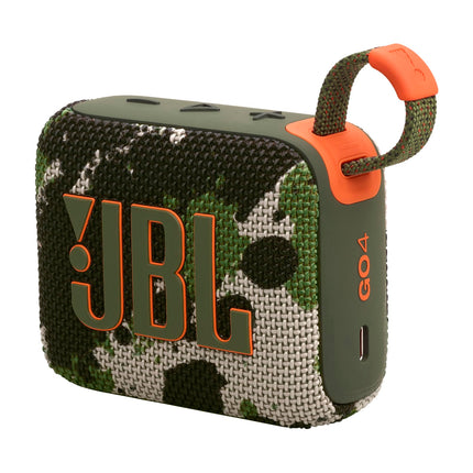 JBL Go 4 - Camouflage – Portable Bluetooth speaker with JBL Pro Sound, deep bass and playtime boost function – Waterproof and dustproof – 7 h battery life