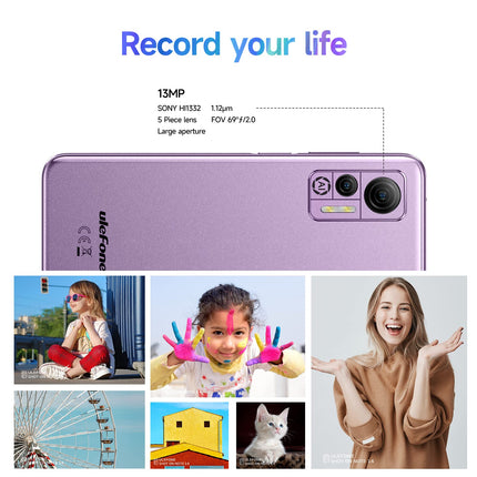 Ulefone Note 14 Cheap Mobile Phone without Contract, 64GB ROM 8GB RAM 128GB SD 6.52" Large Screen 4500mAh 13MP+5MP Camera Android 12 Smartphones 3 Slots/4G Mobile Phone Dual SIM/Face ID/GPS/OTG/Type-C - Green