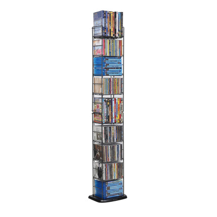 Atlantic Media kokkupandav riiul 78205091 153 CD-d või 72 DVD-d P2, hõbedane/must
