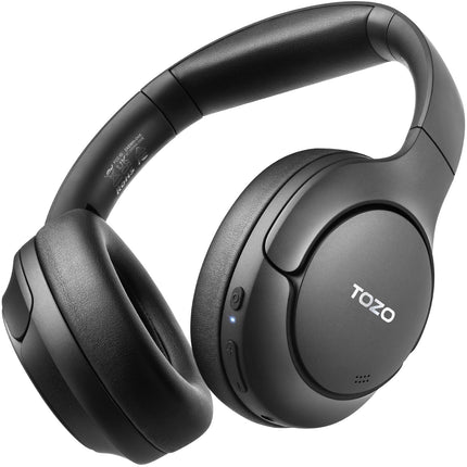 TOZO HT2 kõrvaklapid Bluetooth-kõrvaklapid, hübriidsed aktiivse mürasummutusega kõrvaklapid, juhtmevabad Bluetooth-kõrvaklapid rakenduse juhtimisega, kõrglahutusega heli, 60 tundi mänguaega, sügav bass, mugavad kõrvaklapid, must