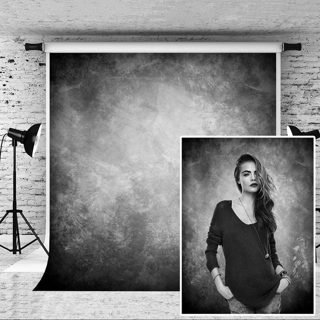 Kate 2x3m hall portreetaust, hall abstraktse tekstuuriga mikrokiust taust stuudio retrofotode rekvisiitide jaoks