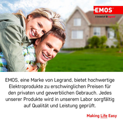EMOS - Digitaalne antenn võimendiga - välitingimustesse - Active Antenn Village - 0-80 km ulatus - FM/DAB/DVB-T/DVB-T2 - Integreeritud LTE/4G/5G filter - 360° vastuvõtunurk - Ilmastikukindel, UV-kindel