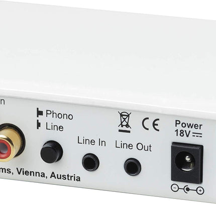 Pro-Ject Phono Box E BT 5, juhtmevaba BT5 voogedastus aptX HD-ga phono- ja liiniallikate jaoks, must
