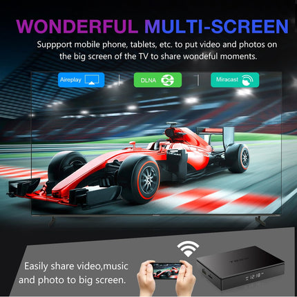 Android TV Box 4GB RAM 64GB ROM S905W2 neljatuumaline ARM Cortex-A35, TV Android Box toetab kahesageduslikku WiFi 2.4 ja 5GHz Bluetooth v5.0 3D HD 4K