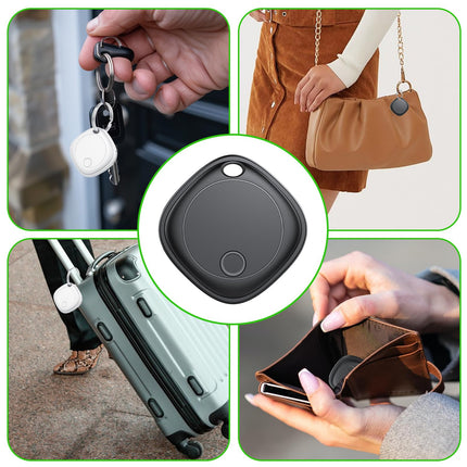 Nutikas õhusiltide jälgija 2 tk pakis, võtmeleidja, mis ühildub Apple Find My rakendusega (ainult iOS), IP67 veekindel, vahetatav aku, Bluetooth-võtmeleidja pagasi/kottide/kohvri/rahakoti jaoks
