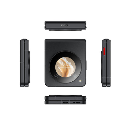 ZTE Nubia Flip 5G nutitelefon, 17,7 cm (6,9-tolline) FHD AMOLED ekraan, 3,6 cm (1,43-tolline) väline ekraan, 8 GB RAM (laiendatav), 256 GB ROM, 50 MP + 2 MP topeltkaamera, 4310 mAh aku, 33 W