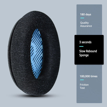Comfort Ear Pads for Bose QuietComfort 25/QC25 Headphones, Compatible with QC35, QC35ii, QC45, QC15 and More, Exclusive Replacement Styles, s2