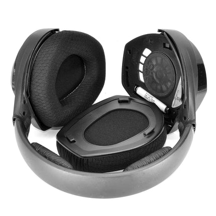 defean RS165 175 185 195 Replacement Foam Ear Pads Compatible with Sennheiser HDR RS165, RS175, RS185, RS195 RF Wireless Headphones, Extra Thickness (Breathable Fabric)