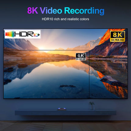 Android 13.0 teleriboks, Android Box 4GB RAM 64GB ROM RK3528 neljatuumaline 64-bitine Cortex-A53, Android TV Box toetab 2.4/5.0GHz WiFi6 BT5.0 HD 8K HDMI 2.0