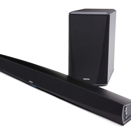 Denon DHT-S516H 2.1 TV-kõlaririba koos juhtmevaba subwooferiga, HEOS, Wi-Fi, Bluetooth, AirPlay 2, HDMI ARC, 4K Ultra HD, Dolby Digital, Dolby Digital Plus, DTS, Amazon Alexa ühilduvus