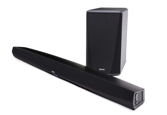 Denon DHT-S516H 2.1 TV-kõlaririba koos juhtmevaba subwooferiga, HEOS, Wi-Fi, Bluetooth, AirPlay 2, HDMI ARC, 4K Ultra HD, Dolby Digital, Dolby Digital Plus, DTS, Amazon Alexa ühilduvus