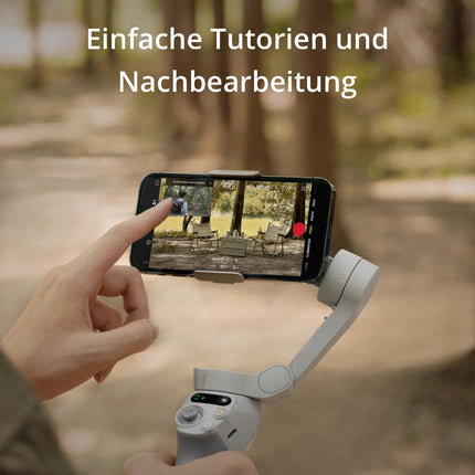 DJI OSMO Mobile SE nutitelefoni gimbal, 3-teljeline stabilisaator, käeshoitav, Android/iPhone gimbal ShotGuide'idega, ActiveTrack 6.0, Vlogi stabilisaator, Ateena hall
